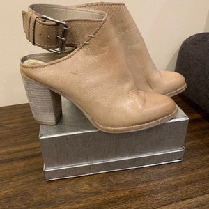 Dolce Vita Beige High-Heeled Booties
